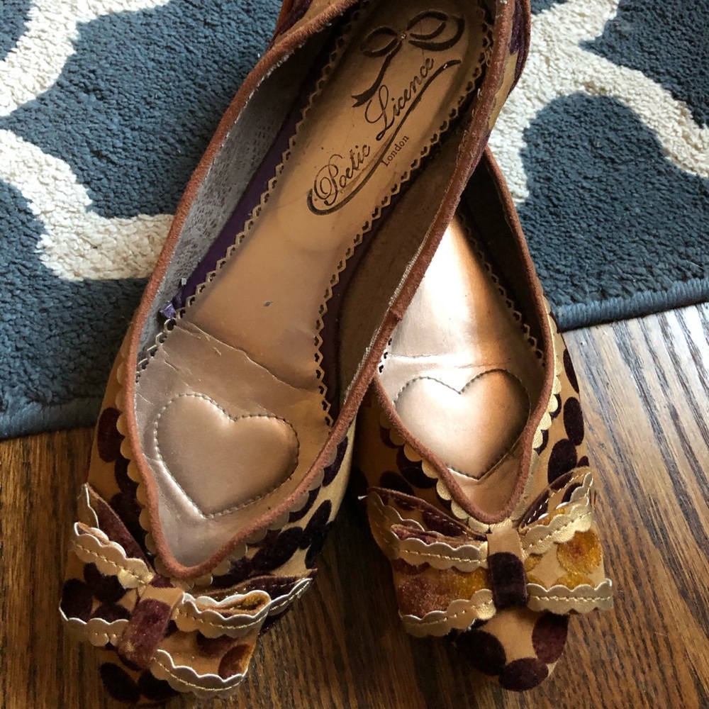 Poetic Licence polka dot flats